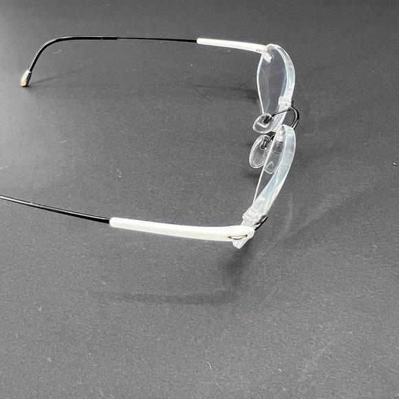 Silhouette Eyeglasses Rimless Frames Titanium White / Black - Picture 4 of 14